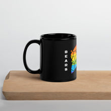 Load image into Gallery viewer, &quot;Rainbow Bear&quot; Black Glossy Mug